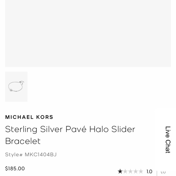 Michael Kors adjustable sterling silver bracelet - Picture 3 of 3